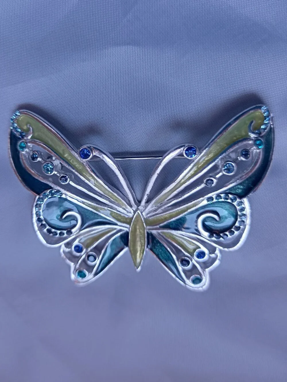 Liz Claiborne Enamel Butterfly Brooch